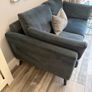 Charcoal two seater sofa Image 7