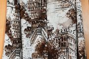 Ladies Brown Patterned Blouse by Elena Miro