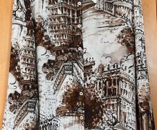 Ladies Brown Patterned Blouse by Elena Miro