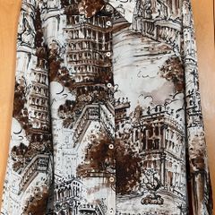 Ladies Brown Patterned Blouse by Elena Miro