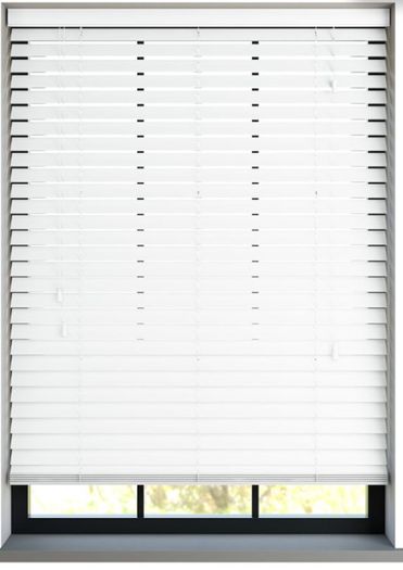 New boxed white venetian blind
