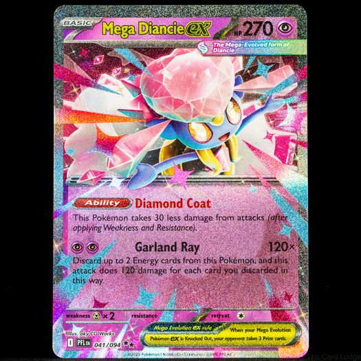 Mega Diancie EX 041/094 Double Rare Holo Phantasmal Flames Mega Evolution Pokemon Card