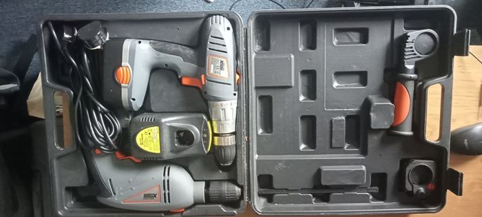 Challenge Xtreme Corded & Cordless Drill Set with Drill Bits and Driver Bits