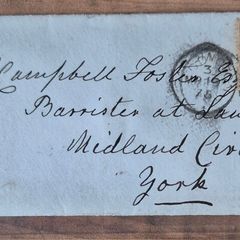 A remarkable, cohesive archive of three Victorian postal covers tracing the career of Thomas Campbell Foster, Esq., Barrister at Law 1813 to 1882. Victorian, legal, history, postal, archive, covers, Penny Red, stamp, barrister, Thomas Campbell Foster, def