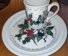 Portmeirion the Holly & the Ivy plate & cup