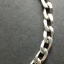 925 Silver - Flat Curb Chain Bracelet Image 3