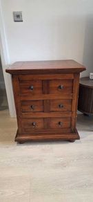 Pair of antique style bedside lockers