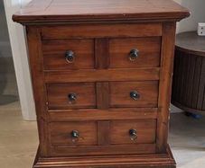 Pair of antique style bedside lockers