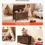 Large Wood Toy Chest Safety Hinge Kids Storage Bench Image 3