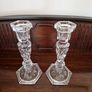 Glass candlesticks Image 2