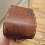 Rough Estimate of 35/40 grams of Antique Silver Brushes and Leather Case Image 4