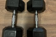 15kg hex dumbbells