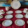 20 Piece Duchess Greensleeves Pattern Bone China Gold Gilt Tea Set For 6 Person Setting Made in England Image 2