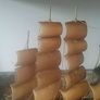 Vintage Cattle Horn Model Sailing Ship Image 3