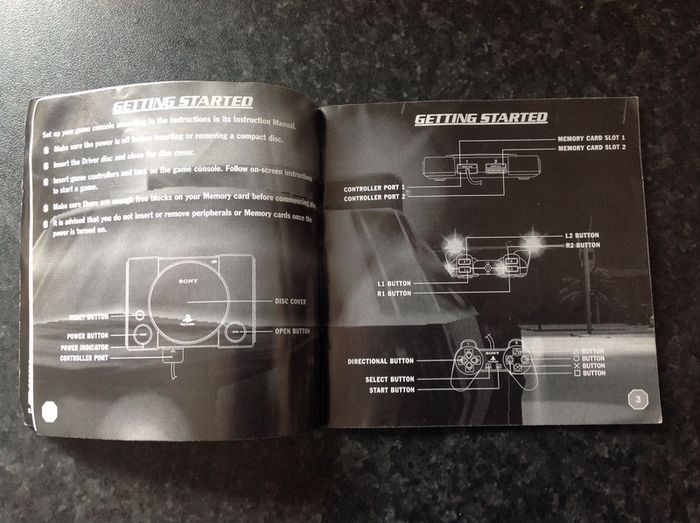 DRIVER.  PlayStation Game Manual.