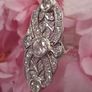 Antique Art Deco 14 Carat White Gold and Diamond Ring Image 7