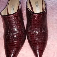 L.K. Bennett Women's Burgundy Courts