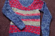 Blue/ Red Jumper  Size 8-12