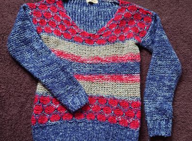 Blue/ Red Jumper  Size 8-12