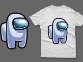 Light blue imposter among us t-shirt impostor t-shirt