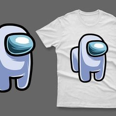 Light blue imposter among us t-shirt impostor t-shirt
