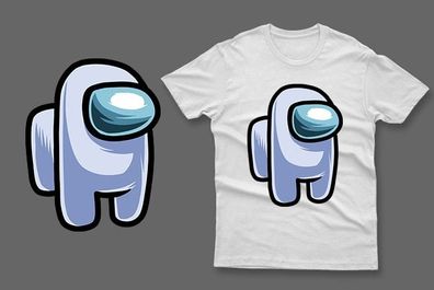 Light blue imposter among us t-shirt impostor t-shirt