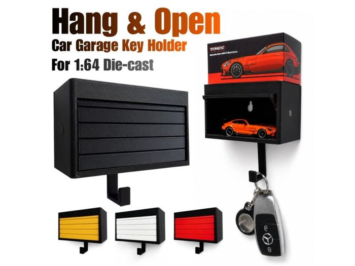 Car Garage Key Holder Wall Mounted Display