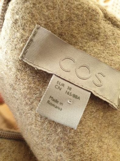 Cos Cashmere/wool Blend Dress Size Uk 10