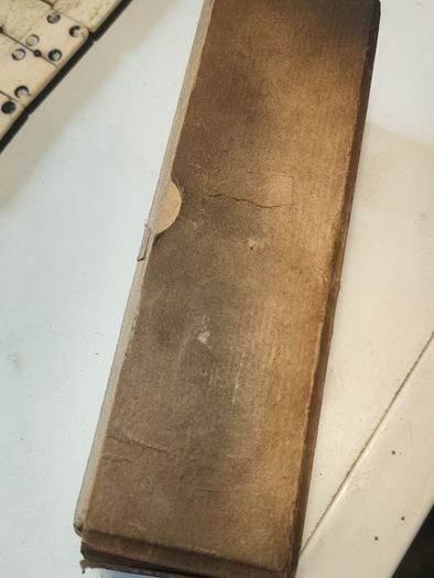 Circa 1900 Bone and Ebonised Domino Set