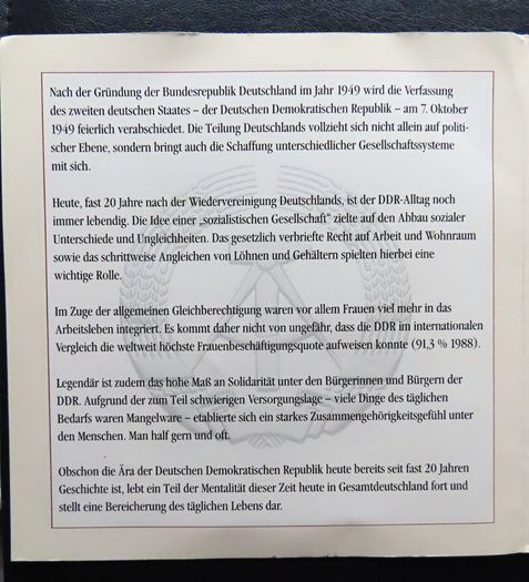 Gold plated East German coins DDR original vintage set