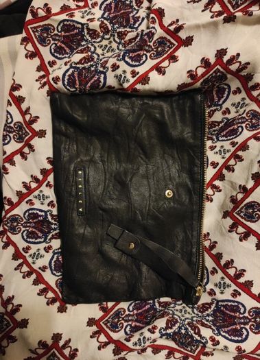 Sisley Black Leather Bag
