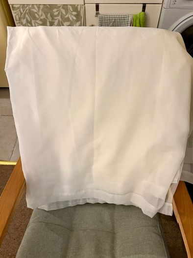 4 x Panels of Cream Voile 57" wide x 90" drop - 2 pairs