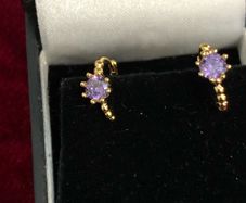 silver earrings