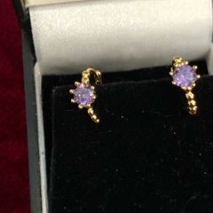 silver earrings
