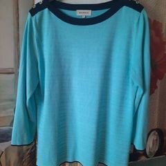 Bassini Turquoise Jumper , UK 16 (Large)