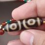 Antique Himalayan Tibetan 3 Eyes Agate Dzi Bead With Mix Lapis,carnelianPearls Necklace Image 4