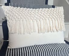 Ex display large 55cm x 38cm 100% cotton canvas cushion COVER