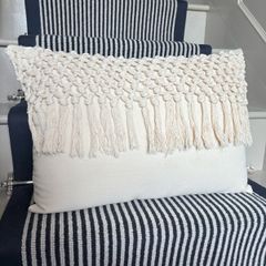 Ex display large 55cm x 38cm 100% cotton canvas cushion COVER