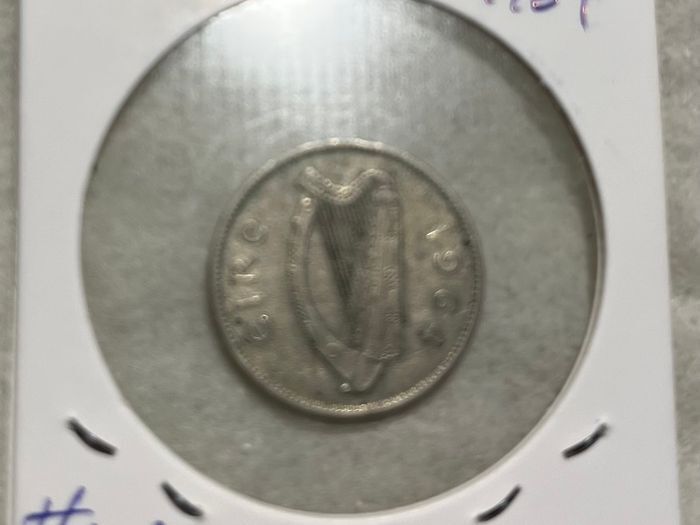 Irish Sixpence 1964