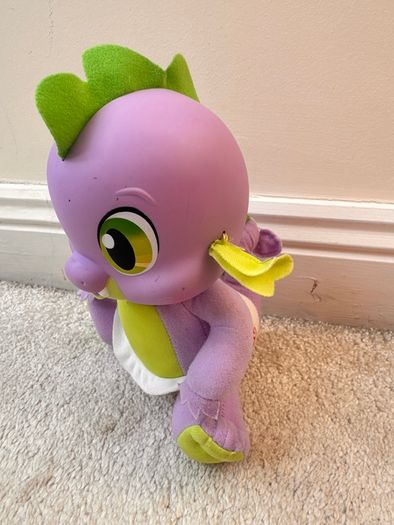 Hasbro My Little Pony So Soft Newborn Spike The Dragon 2011 Talking approx. 20 cm. Used Dirty Please see photos