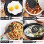 12 PCS Silicone Cooking Utensils Set with Wooden Handle, Heat Resistant, Nonstick Cookware Tongs Spatula Spoon Set, Dishwasher Safe, Best Kitchen Tools Grey Image 4