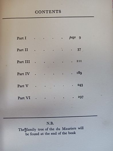 The Du Mauriers by Daphne Du Maurier/ 1937/ Victor Gollancz/1st edition