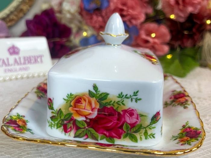 Royal Albert Old Country Roses Rectangle Butter Dish