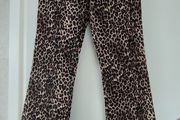 Monkl Leopard Print Jeans - Size 12 - NEW