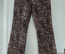 Monkl Leopard Print Jeans - Size 12 - NEW