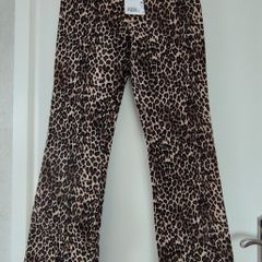 Monkl Leopard Print Jeans - Size 12 - NEW