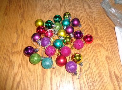 Christmas Mini Baubles x 26 for Sale