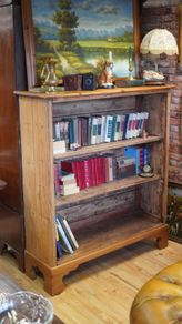 Victorian Pine Open Bookcase