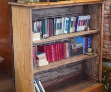 Victorian Pine Open Bookcase