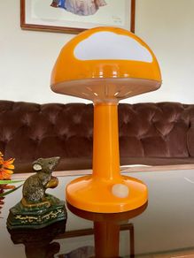 Vintage IKEA Orange Skojig Cloud Table Lamp